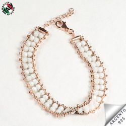 Bracciale con cristalli bianchi